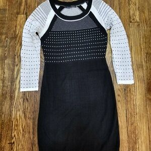Black and White Women's Dress